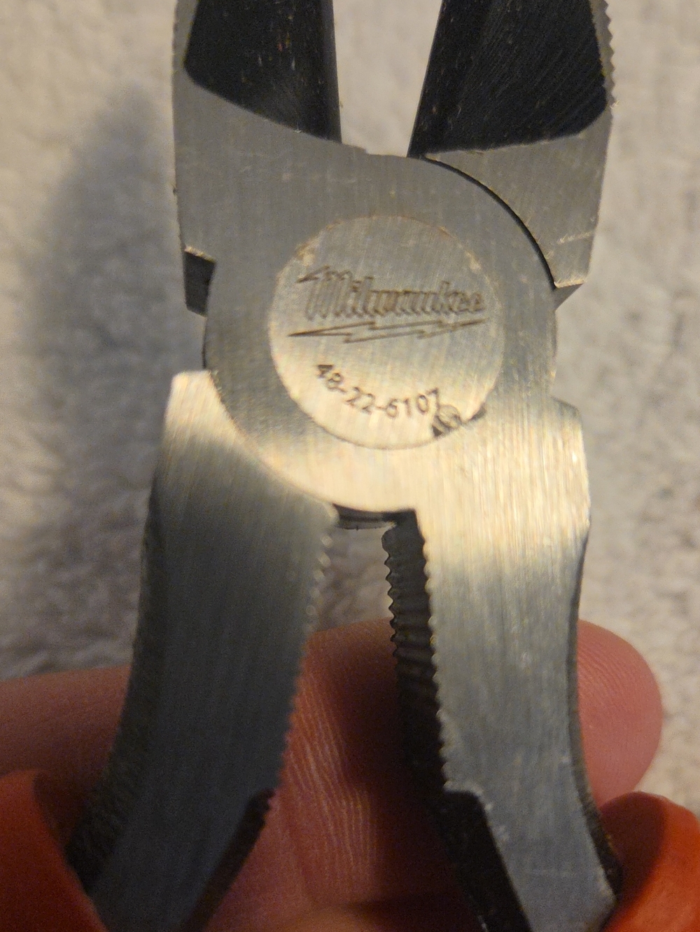 Milwaukee Orange-Handled Pliers - Sturdy Cut & Grip